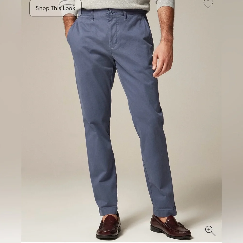 J.Crew 770 Straight Fit Stretch Chinos Dusty Navy 34x32 👖✨